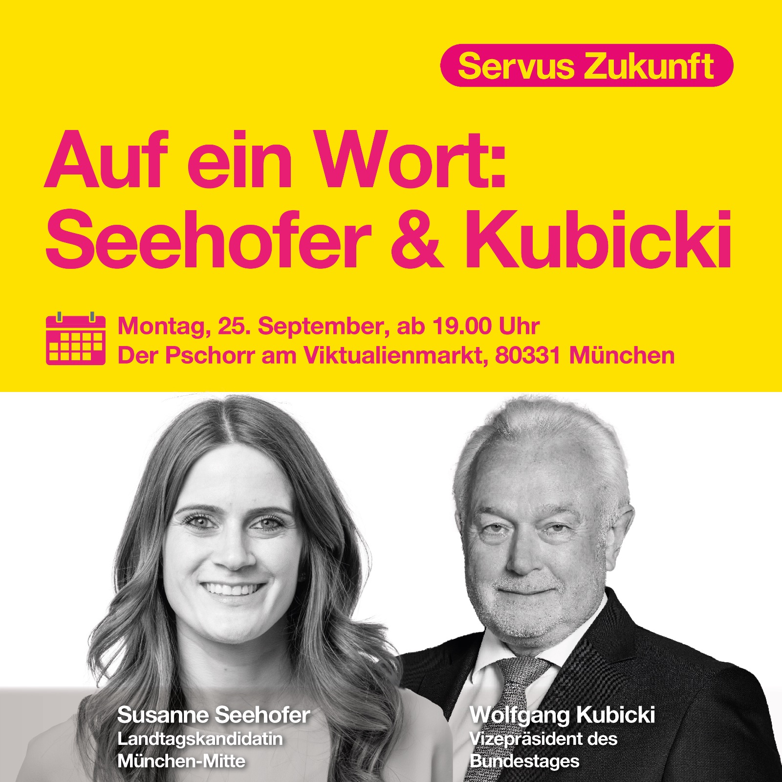 Seehofer Kubicki Veranstaltung